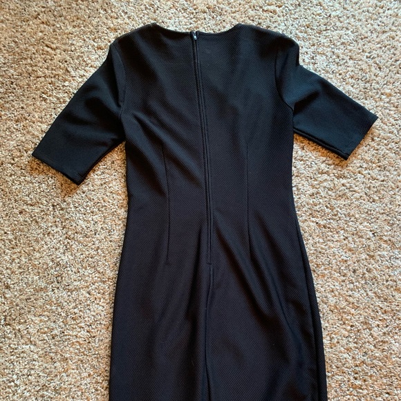 Deep red and black silhouette dress, near maroon - Picture 3 of 3